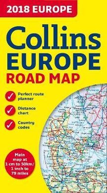 2018 Collins Map of Europe - фото книги