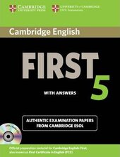 Cambridge English First 5 Self-study Pack (Student's Book with Answers and Audio CDs (2)): Authentic Examination Papers from Cambridge ESOL - фото обкладинки книги