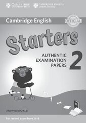 Cambridge English Young Learners 2 for Revised Exam from 2018 Starters Answer Booklet (брошура з відповідями): Authentic Examination Papers - фото обкладинки книги