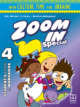 Zoom in special 4. Student's Book & Workbook with CD-ROM and Culture Time for Ukraine (підручник+роб.зошит+аудіодиск+українознавчий матеріал) - фото книги
