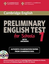Cambridge Preliminary English Test for Schools 1. Self-study Pack: Student's Book with Answers with Audio CDs (підручник + відп. + диски) - фото обкладинки книги