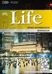 National Geographic Learn Cengage Learning Life Upper-Intermediate Workbook B2 with Audio CDs also includes Graded IELTS Practice Test - фото обкладинки книги