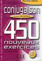 450 nouveaux exerc Conjugaison Interm Livre + corriges (підручник) - фото обкладинки книги