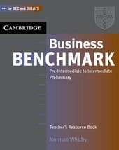 Business Benchmark Pre-Intermediate to Intermediate Teacher's Resource Book - фото обкладинки книги