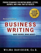Business Writing: What Works, What Won't - фото обкладинки книги