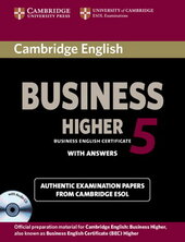 Cambridge English Business Level 5 Higher Student's Book+CD (підручник+аудіодиск) - фото обкладинки книги