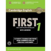 Cambridge English First 1 Student's Book+answers+Audio CD's  (підручник+аудіодиск) - фото обкладинки книги