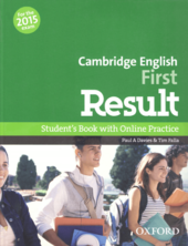 Cambridge English First Result: Student's Book with Online Skills Practice (підручник) - фото обкладинки книги
