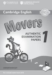 Cambridge English Movers 1 for Revised Exam from 2018 Answer Booklet (тестовий зошит) - фото обкладинки книги