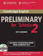 Cambridge English Preliminary for Schools 2 Student's Book with Answers and Audio CDs (2) - фото обкладинки книги