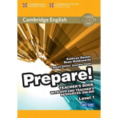 "Cambridge English Prepare! Level 1 Teacher's Book+DVD" (книга вчителя+аудіодиск) - фото обкладинки книги