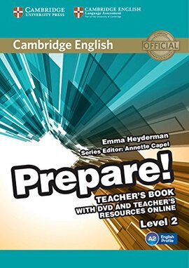 Cambridge English Prepare! Level 2 TB with DVD and Teacher's Resources Online (книга вчителя+DVD+онлайн ресурс) - фото книги