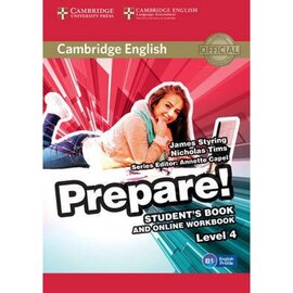 Cambridge English Prepare! Level 4 Student's Book + online Work Book (підручник) - фото книги