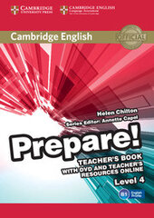 Cambridge English Prepare! Level 4 TB with DVD and Teacher's Resources Online (книга вчителя+DVD+онлайн ресурс) - фото обкладинки книги