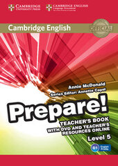 Cambridge English Prepare! Level 5 TB with DVD and Teacher's Resources Online (книга вчителя+DVD+онлайн ресурс) - фото обкладинки книги