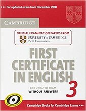 Cambridge FCE 3 Student's Book without answers  for updated exam - фото обкладинки книги