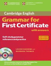Cambridge Grammar for First Certificate Book with Answers+СD(підручник) - фото обкладинки книги