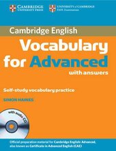 Cambridge Vocabulary for Advanced with Answers and Audio CD (словник) - фото обкладинки книги