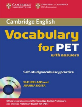 Cambridge Vocabulary for PET. Student Book with Answers and Audio CD - фото обкладинки книги