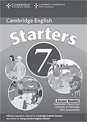 Cambridge YLE Tests 7 Starters Answer Booklet - фото обкладинки книги