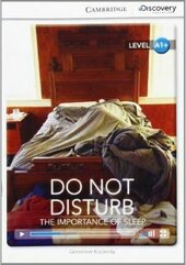 CDIR Level A1+. Do Not Disturb: The Importance of Sleep (Book with Online Access) - фото обкладинки книги