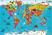 Children’s World Map - фото обкладинки книги