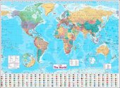 Collins World Wall Paper Map - фото обкладинки книги