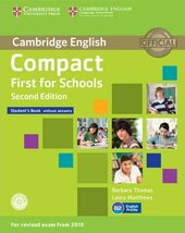 Compact First for Schools 2nd Edition. Student's Book without Answers with CD-ROM - фото обкладинки книги