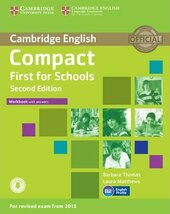 Compact First for Schools 2nd Edition. Workbook + Answers + Audio CD - фото обкладинки книги