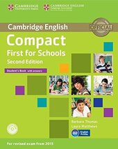 Compact First for Schools Student's Book with Answers with CD-ROM - фото обкладинки книги