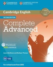 Complete Advanced 2nd Edition. Workbook + Answers + Audio CD - фото обкладинки книги