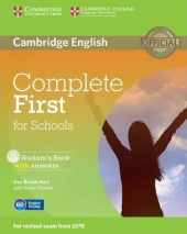 Complete First for Schools. Student's Book with Answers with CD-ROM - фото обкладинки книги