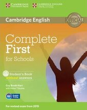Complete First for Schools. Student's Book without Answers with CD-ROM - фото обкладинки книги