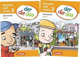 Der die das 2. Arbeitsheft Sprache Teil A und B im Paket (2 роб.зошити +абетка) - фото книги
