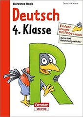 Einfach lernen mit Rabe Linus. Deutsch 4. Klasse (+ наклейки) - фото обкладинки книги
