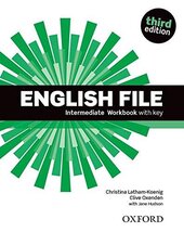 English File 3rd Edition Intermediate: Workbook with Key - фото обкладинки книги