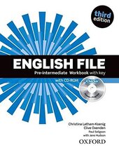 English File 3rd Edition Pre-Interm: Workbook with Key with iChecker CD-ROM - фото обкладинки книги