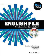 English File 3rd Edition Pre-Intermediat: Student's Book with iTutor DVD (підручник+диск) - фото обкладинки книги