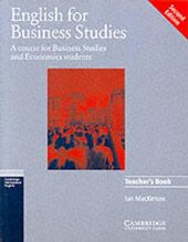English for Business Studies 2nd Edition. Teacher's book - фото обкладинки книги