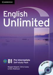 English Unlimited Pre-intermediate Self-study Pack - фото книги