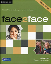 Face2face 2nd Edition Advanced Workbook with Key - фото обкладинки книги
