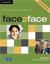 Face2face 2nd Edition Advanced Workbook without Key - фото обкладинки книги