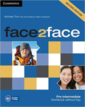 Face2face 2nd Edition Pre-intermediate Workbook without Key - фото обкладинки книги