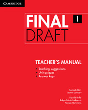 Final Draft Level 1 Teacher's Manual - фото книги