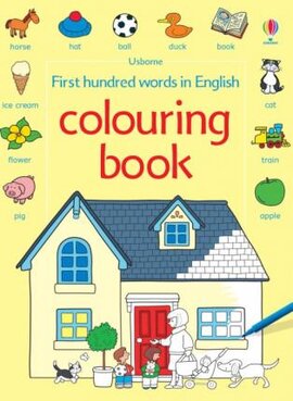 First 100 Words in English. Colouring Book - фото книги