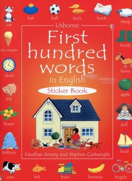 First 100 Words in English. Sticker Book - фото книги
