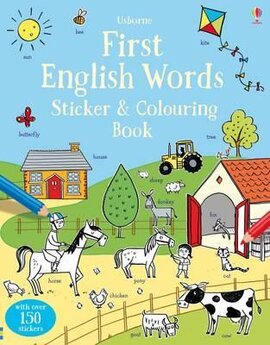 First English Words. Sticker and Colouring Book - фото книги