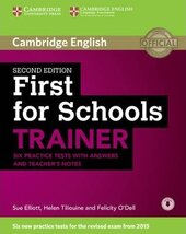First for Schools Trainer Six Practice Tests with Answers and Teachers Notes with Audio - фото обкладинки книги