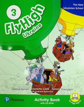 Fly High 3 Ukraine Activity Book with CD-ROM - фото книги