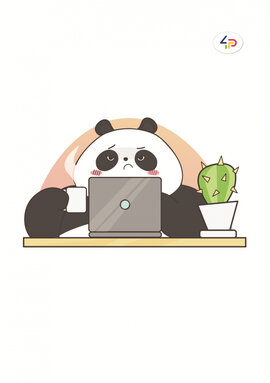 "Funny series" panda at work, B6 - фото книги